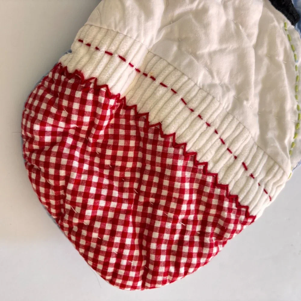 Pottery‎ Barn Kids Christmas Stockting Santa Quilted Personalized Madeline